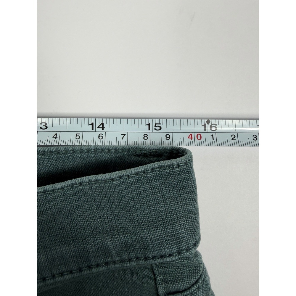 LOFT Modern Skinny Crop Jeans Womens 10 Green Teal Stretch Denim Pants - Picture 7 of 10